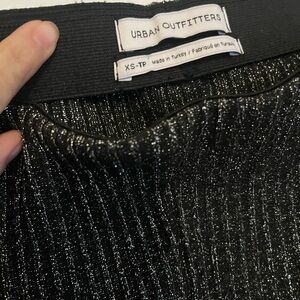 Urban Outfitters Metallic Black Skirt